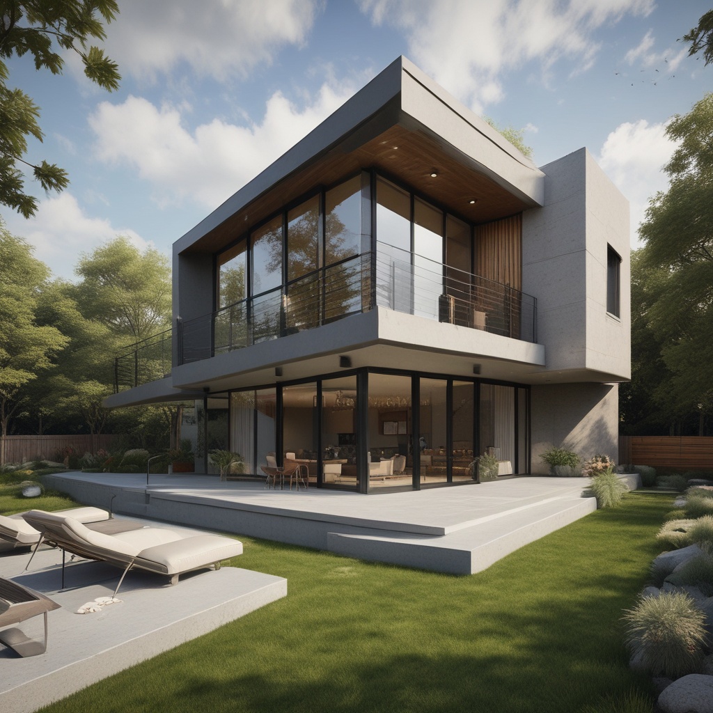 Modern residential architecture project