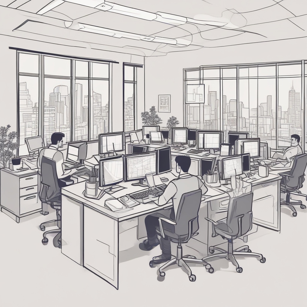Team working in the office